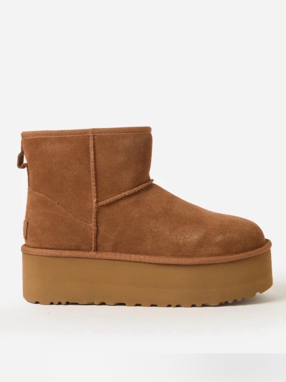 Ugg Women’s Tan Suede Platform Ankle Boot
